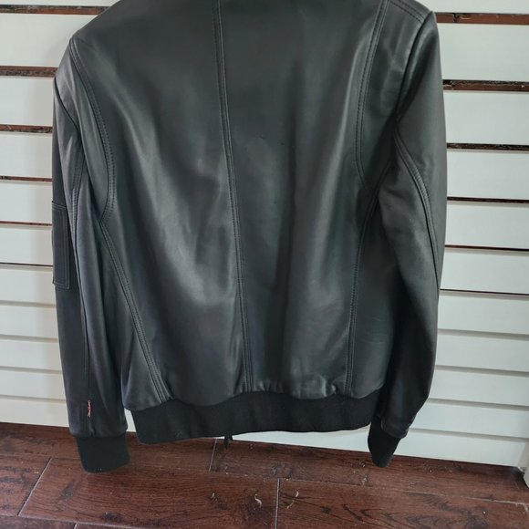 Bodaskins leather jacket with shearling - Picture 3 of 4